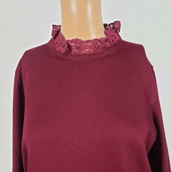 J.crew Merino wool long sleeves sweater size L - Picture 6 of 10